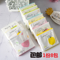 Pumping paper towel color printing pattern of small bag cute portable pouch handkerchief paper carry-on combination