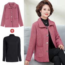 Fat Moms Clothes Autumn Winter Water Mink Suede Small Jacket Fashion Foreign Gas Gats Up Overweight Middle-aged Ladies Short Fur Coats