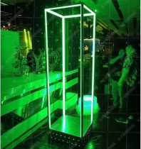 Bar luminous stainless steel point stage laser Stage Beauty point jumping platform night stage jumping stage mobile stage