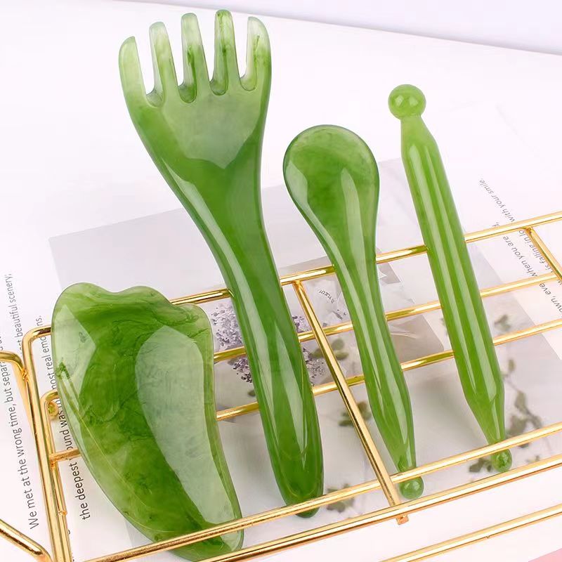 Resin five-claw head massager dredges meridians comb head leather scraping comb for facial head therapy pedicure tools-Taobao