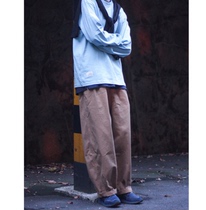 Nobodyknows Japanese three-color new basic casual loose mens and womens three-dimensional cut carrot pants trousers