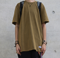 Nobodyknows summer Japanese retro four-color scrub batik do old simple loose mens and women short sleeve t-shirt