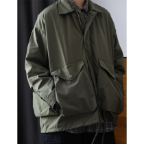 Nobodyknowns Day Ensemble Retro Pure Color Multi-Pocket Profile Loose Cityboy Overalls Jacket Jacket Jacket