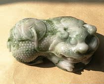 Duyu Pixiu natural Nanyang Dushan jade handle jade hand play piece ornament 6