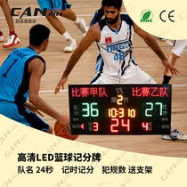 Ganxin outdoor basketball electronic LED scoreboard 24 seconds offensive timing score card wireless controller scoreboard