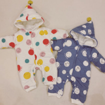 Baby jumpsuit thickened Ha clothes men and women baby winter climbing clothes out of the clothing super soft cotton-padded jacket baby winter clothes