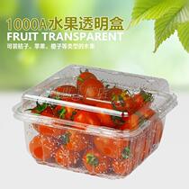 1000 Grams Loaded Strawberry Car Centon Box Transparent Fruit Case Disposable Dining Box Fruit And Vegetable Salad Case Cherry Box