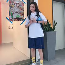 LKSTORE waste Keshaven mesh breathable sweatpants shorts black Tibetan couple models national tide five-point pants