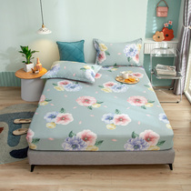 The cotton bed single piece thickened mattress cover full cotton mattress cover Mength protective cover 1 8m bed sheet anti slip