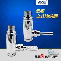 All copper vertical squat urinal flush valve Toilet squat pit foot stool flushing valve Flush urinal foot step