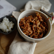 Happy feast) chasing drama small mouth hand tear pork Silk taste 150g