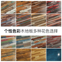 12mm reinforced composite wood floor color old retro personality antique clothing coffee shop bar background wall