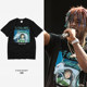 Lil Uzi Vert the same rap hiphop spirited away print cartoon T-shirt hip-hop rap male short sleeves Lil Uzi Vert the same rap hiphop spirited away print cartoon T-shirt hip-hop rap male short sleeves