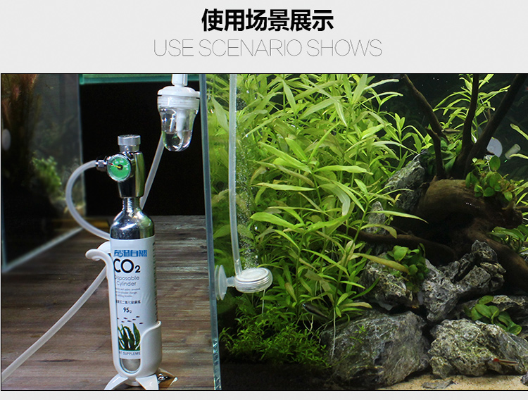 二氧化碳钢瓶 co2小钢瓶设备套装使用简单适用于草缸养水草