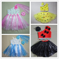 Childrens 61 Environmental Fashion Show Kindergarten Girls Show Clothes Parent-child Handmade Waste Use Plastic Bag