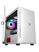 Sahara reverse 301 game side through pink case water cooling desktop computer matx mini case