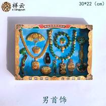 Tin plastic man Jewelry box Sacrificial supplies Qingming Festival Grave cleaning Paper burning paper Coins Sacrificing ancestors 57 ingots Yellow Paper