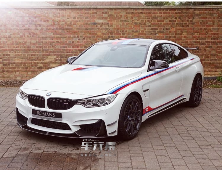 宝马拉花1系2系3系gt4系5系m3m4引擎盖腰线贴纸改装车身个性拉花