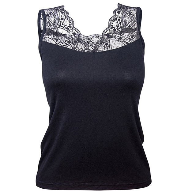 ຂະໜາດໃຫຍ່ບາງໆ lace camisole women's summer modal sleeveless inner wear sexy bottoming shirt top