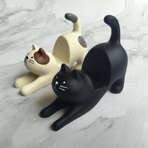 Desktop Small Swing Piece Kitty Cell Phone Bracket Desktop Furnishing Decompression Resin Handicraft Creative Gift Home Swing