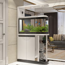Modern simple living room with fish tank partition shoe cabinet entrance door Hall Cabinet multifunctional decorative screen Cabinet