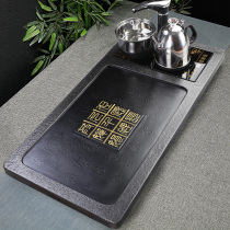 Wu Jinshi tea tray Household size stone tea tray Whole stone tea Sea Kung Fu tea tray Simple tea table