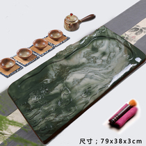 Stone tea tray Home office personality rectangular jade head tea tray Modern simple drainage stone tea sea tea set
