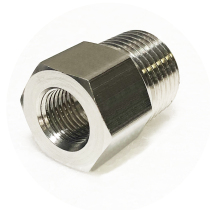 Pressure gauge thermometer adapter inner and outer wire core patch reducer inch thread 4-tooth 304 stainless steel