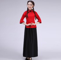 Republic of China female students wear May 4th Youth bridesmaid retro clothing womens school uniform graduation chorus costume