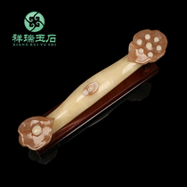 Natural Jade Ruyi Ornaments Living Room Wine Cabinet TV Cabinet Feng Shui Town House Setup Office Wealth Craft Gifts