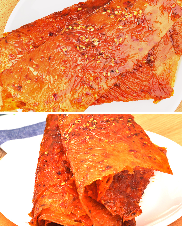 80后怀旧零食辣条东北大辣片老式大辣片麻辣零食小吃豆腐皮包邮 - 微