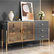Will-style Light Lavish Rockboard Dining Side Cabinet Modern Minimalist Living-room Restaurant Genguan Wine Water Cabinet Small Family of Cosmetic Lockers