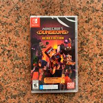 Spot Nintendo switch NS game card with my world Minecraft dungeon English