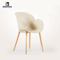 Nordic dining chair household backComputer solid wooden chair sofa chair simple leisure modern outdoor seat