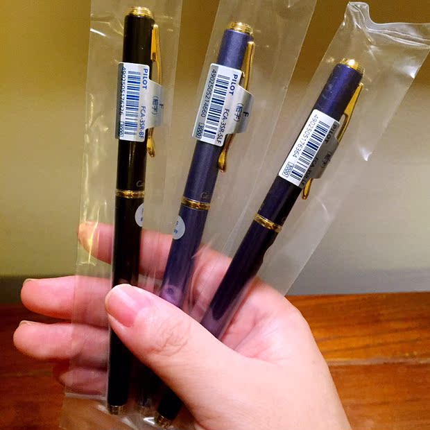 现货 日本pilot/百乐 cavalier/卡佛裏亚钢笔涂漆铜杆fca-3sr