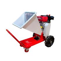 Hand-pushed portable mobile mower kneading machine branch crusher branch shredder household small vehicle-mounted orchard