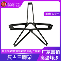 To discuss the big round table folding leg leg tie jia zi big round table stent square bracket zheng fang zhuo can zhuo jiao