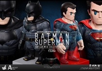 Spot Hottoys Q Edition AMC018-019 Batman Superman Single Pack Set