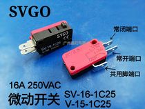 SVGO micro switch SV-16-1C25 Jog limit switch Rice cooker micro microwave oven switch
