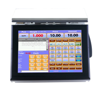English Version Cashier Scales Spicy Scalding Electronic Scale Zero Food Fruit Touch Screen Weighing Cashier Machine All-in-one Machine