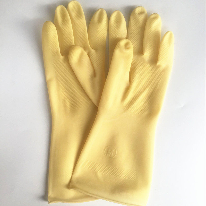 越秀山加厚耐用牛筋橡胶乳胶皮手套水产品加工家务清洁洗衣洗碗
