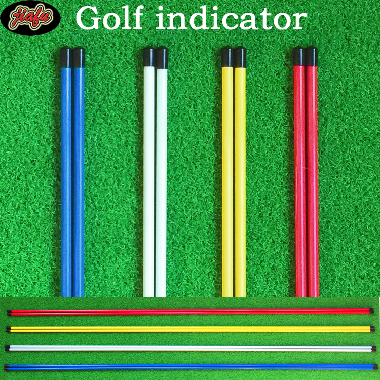 Golf direction indicator stick auxiliary practice supplies multi-function corrector swing push action direction stick