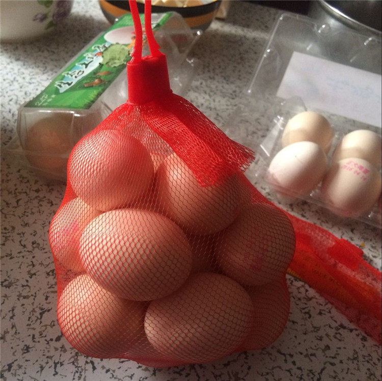 加厚密眼鸡蛋包装网袋配网扣 土鸡蛋网袋龙眼核桃网兜