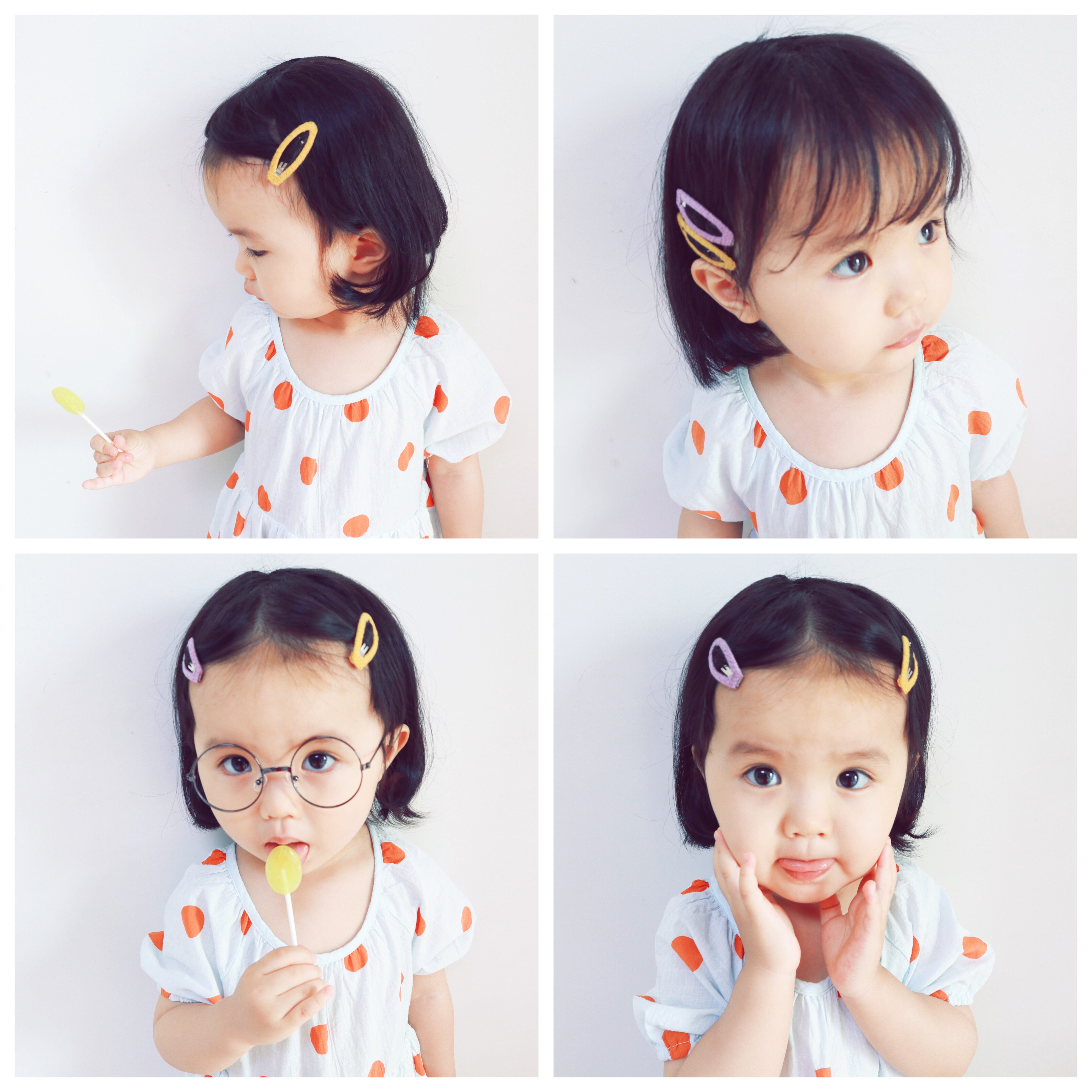 ins韩版儿童bb夹 可爱宝宝刘海夹简约发饰品 小女孩布艺碎发夹卡