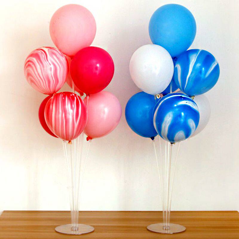 透明气球支架桌飘固定底座杆子地飘气球树托杆架子生日布置装饰
