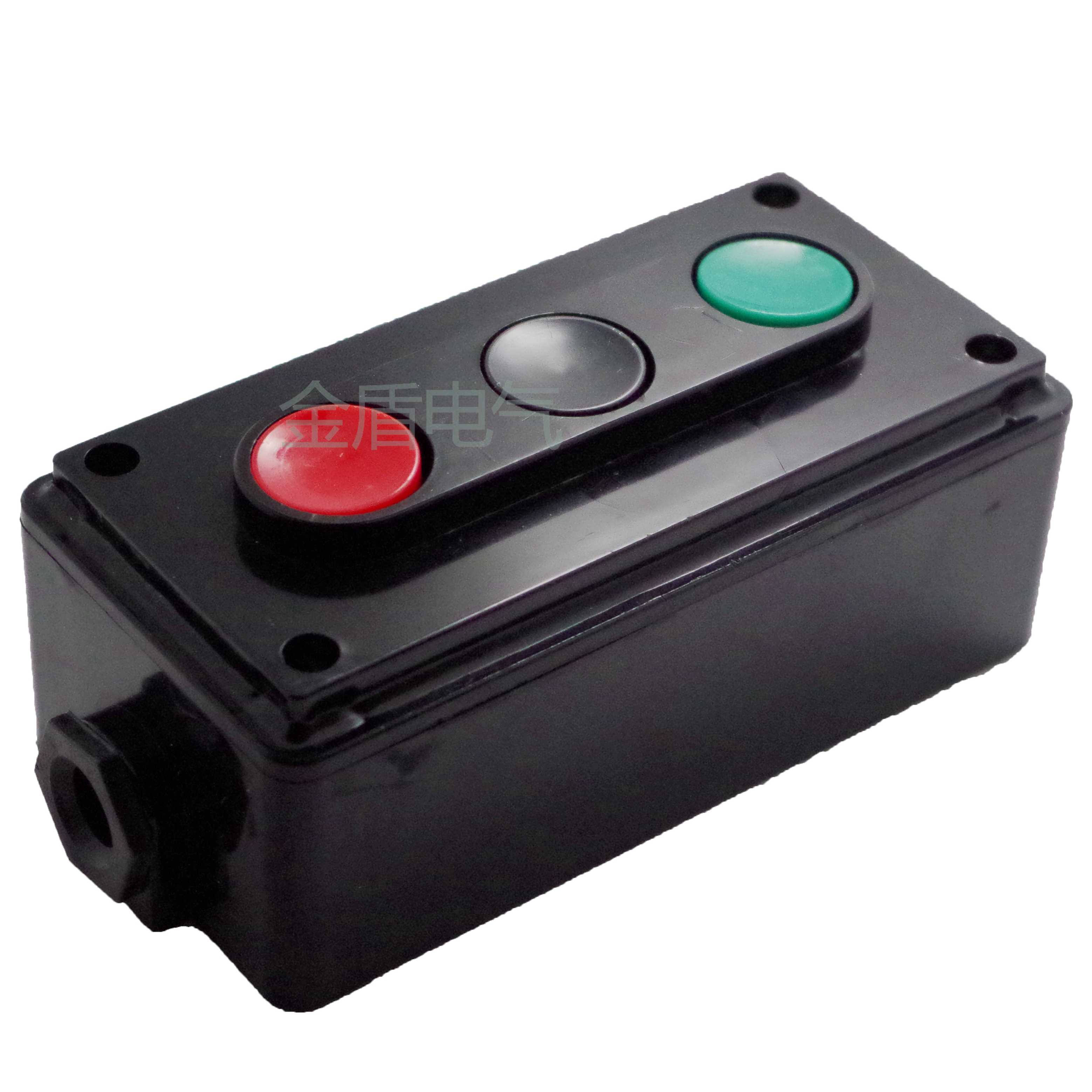 la4-3h机床控制三联自复位启动停止正反转按钮键三位红绿黑开关盒