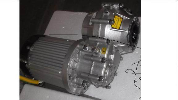 尤奈特永磁直流无刷差速电机bm1424hqf-14ba-电动三轮车配件