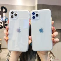 Simple transparent case iphone11 12 13pro max mobile phone case 7 8plus all-inclusive X XR Xs soft cover