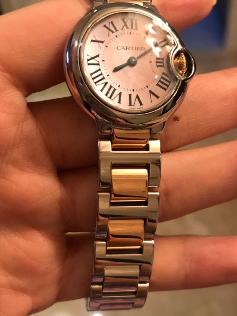 卡地亚蓝气球间金机械男表