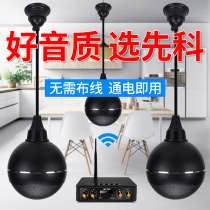 Wireless Bluetooth hanging ball audio Xianke ceiling ceiling speaker Hanging indoor shop ceiling audio set Restaurant 3d surround speaker Wall-mounted hotel surface mounted coaxial subwoofer